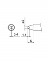 Паяльне жало (накінечник) HAKKO T15-D2 (T12-D2)