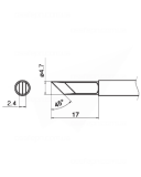 Buy Soldering Tip HAKKO T17-KF Купить Паяльное жало (наконечник) HAKKO T17-KF