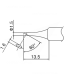Buy Soldering Tip HAKKO T18-CF15 Купить Паяльное жало (наконечник) HAKKO T18-CF15