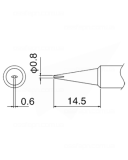 Buy Soldering Tip HAKKO T18-D08 Купить Паяльное жало (наконечник) HAKKO T18-D08
