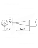 Buy Soldering Tip HAKKO T18-D12 Купить Паяльное жало (наконечник) HAKKO T18-D12