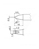 Buy Soldering Tip HAKKO T20-1611 Купить Паяльное жало (наконечник) HAKKO T20-1611