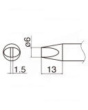 Buy Soldering Tip HAKKO T33-D6 Купить Паяльное жало (наконечник) HAKKO T33-D6