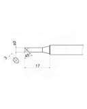 Buy Soldering Tip HAKKO T34-C3 Купить Паяльное жало (наконечник) HAKKO T34-C3