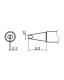 Buy Soldering Tip HAKKO T35-03D1 Купить Паяльное жало (наконечник) HAKKO T35-03D1