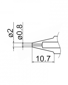 Buy Soldering Nozzle HAKKO N3-08 Купить Паяльное жало (наконечник) HAKKO N3-08