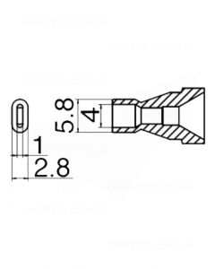 Buy Nozzle HAKKO N61-16 Купить Насадка HAKKO N61-16