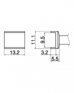 Паяльне жало (накінечник) HAKKO T15-1005 (T12-1005)