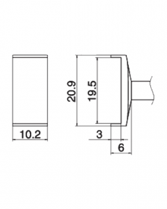 Паяльне жало (накінечник) HAKKO T15-1008 (T12-1008)