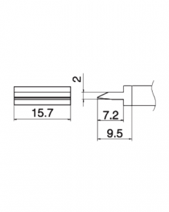 Паяльне жало (накінечник) HAKKO T15-1402 (T12-1402)