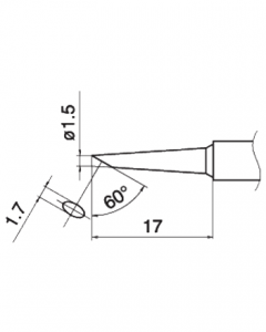 Паяльне жало (накінечник) HAKKO T15-BC15 (T12-BC15)
