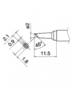 Паяльне жало (накінечник) HAKKO T15-BCM2 (T12-BCM2)