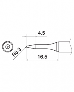 Паяльне жало (накінечник) HAKKO T15-SB03 (T12-SB03)