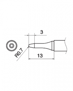 Паяльне жало (накінечник) HAKKO T15-SBS07 (T12-SBS07)