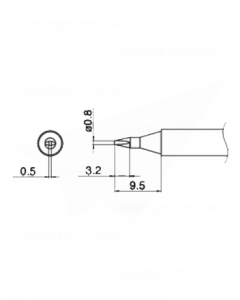 Buy Soldering Tip HAKKO T17-D08 Купить Паяльное жало (наконечник) HAKKO T17-D08