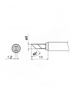 Buy Soldering Tip HAKKO T17-KU Купить Паяльное жало (наконечник) HAKKO T17-KU