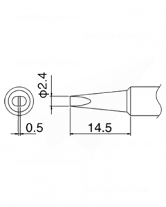 Buy Soldering Tip HAKKO T18-D24 Купить Паяльное жало (наконечник) HAKKO T18-D24