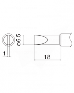 Buy Soldering Tip HAKKO T19-D65 Купить Паяльное жало (наконечник) HAKKO T19-D65