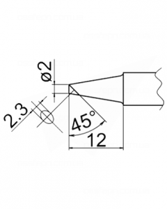 Buy Soldering Tip HAKKO T20-BC2 Купить Паяльное жало (наконечник) HAKKO T20-BC2