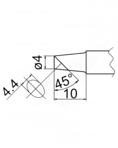 Buy Soldering Tip HAKKO T20-BC4 Купить Паяльное жало (наконечник) HAKKO T20-BC4
