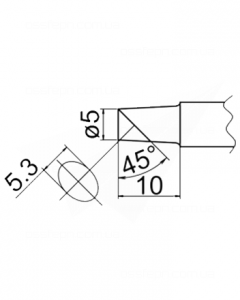 Buy Soldering Tip HAKKO T20-C5 Купить Паяльное жало (наконечник) HAKKO T20-C5