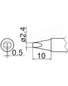 Buy Soldering Tip HAKKO T20-D24 Купить Паяльное жало (наконечник) HAKKO T20-D24