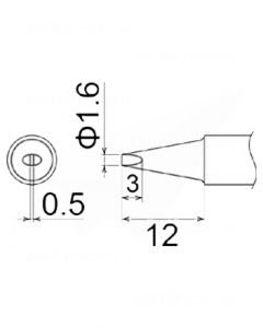 Buy Soldering Tip HAKKO T22-D16 Купить Паяльное жало (наконечник) HAKKO T22-D16