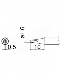 Buy Soldering Tp HAKKO HAKKO T31-01D16 Купить Паяльное жало (наконечник) HAKKO T31-01D16