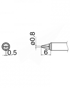 Buy Soldering Tp HAKKO HAKKO T31-01WD08 Купить Паяльное жало (наконечник) HAKKO T31-01WD08