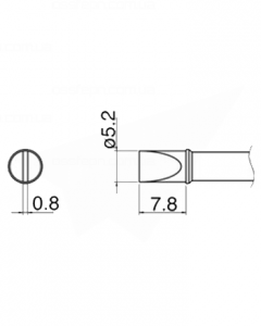 Buy Soldering Tp HAKKO HAKKO T31-03D52 Купить Паяльное жало (наконечник) HAKKO T31-03D52