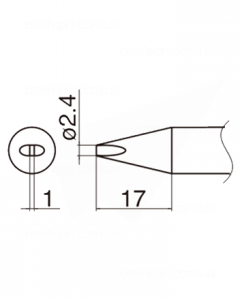 Buy Soldering Tip HAKKO T33-D24 Купить Паяльное жало (наконечник) HAKKO T33-D24