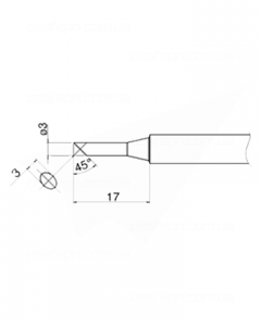 Buy Soldering Tip HAKKO T34-C3 Купить Паяльное жало (наконечник) HAKKO T34-C3
